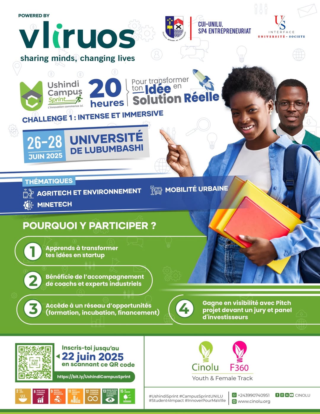 Logo du programme USHINDI CAMPUS SPRINT